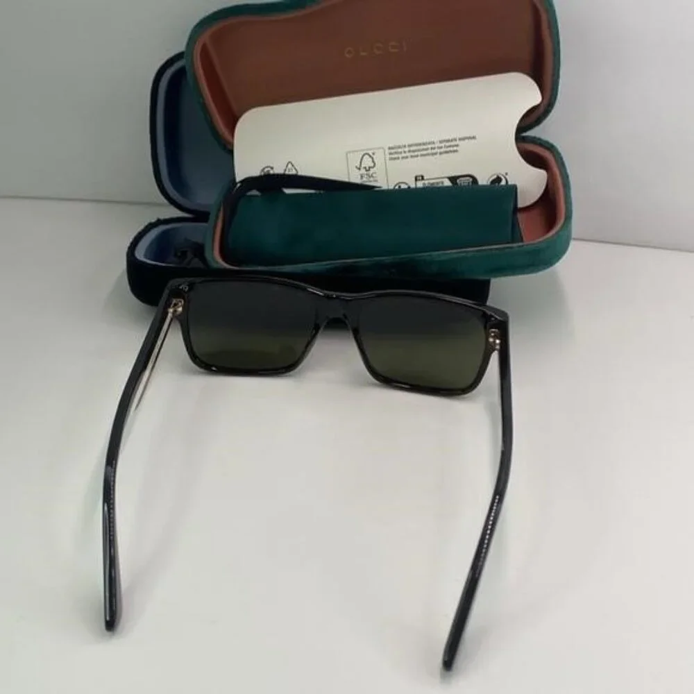 New Authentic Gucci GG0340S 003 56 GG0340 Men's Sunglasses